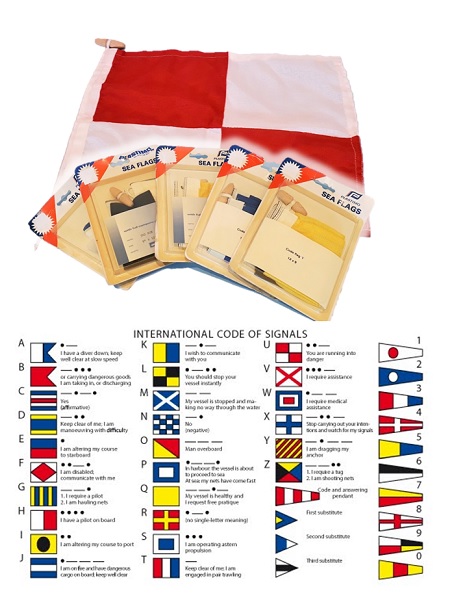 Signal / Code Flags packaged - New old stock, bunting